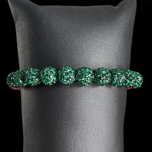 Micro Pave CZ Crystal Ball Shamballa Bracelet